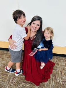 Clara Ferreira, PhD, became an American citizen in July.