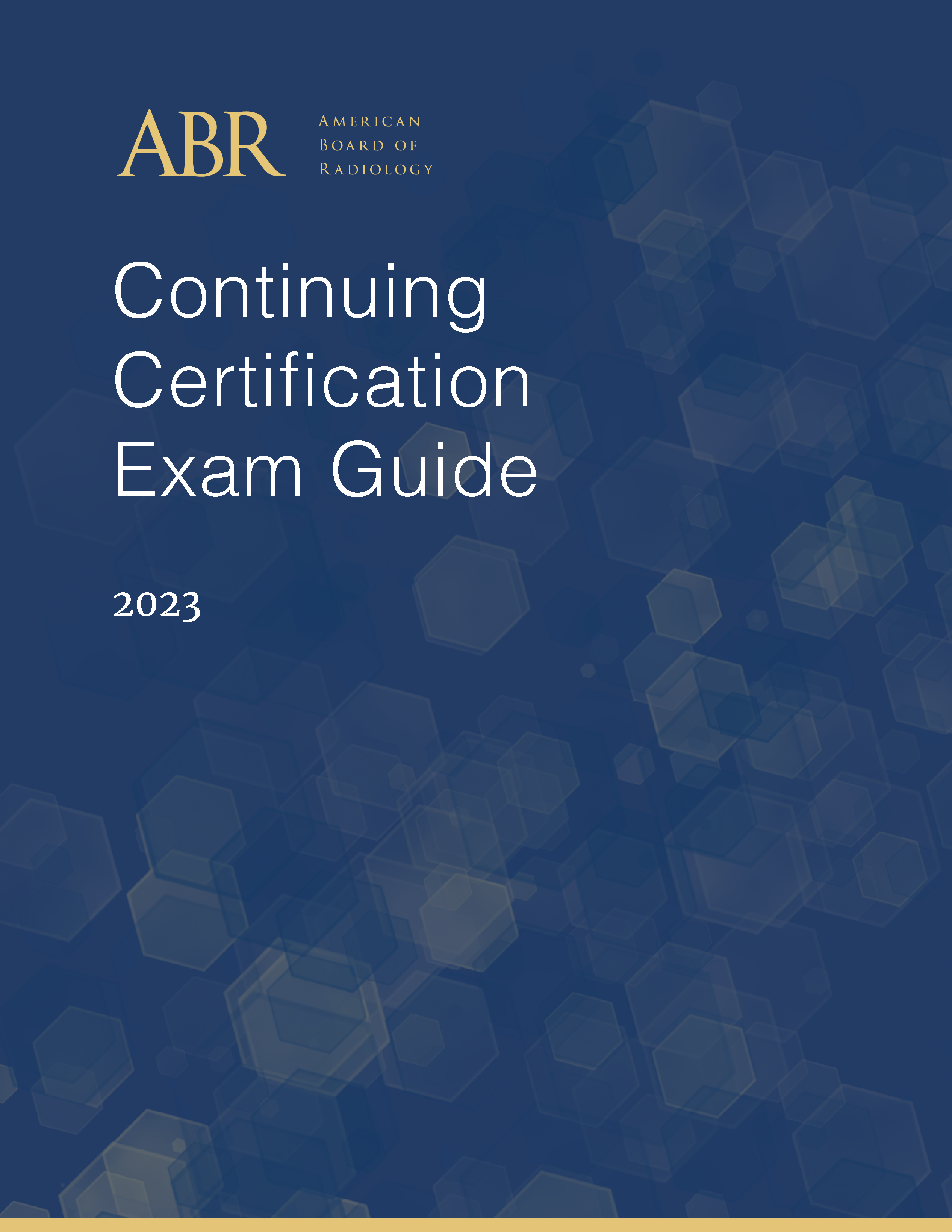 Continuing Certification Exam Guide Cover