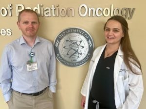 Siblings Eric and Samantha Simiele have offices next to each other at the University of Alabama at Birmingham.