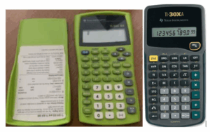TI-30X IIB and TI-30XA calculators.