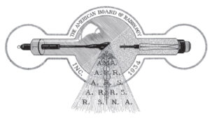 Black and white sketch of original ABR logo.